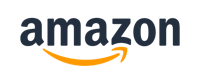 the amazon logo on a black background